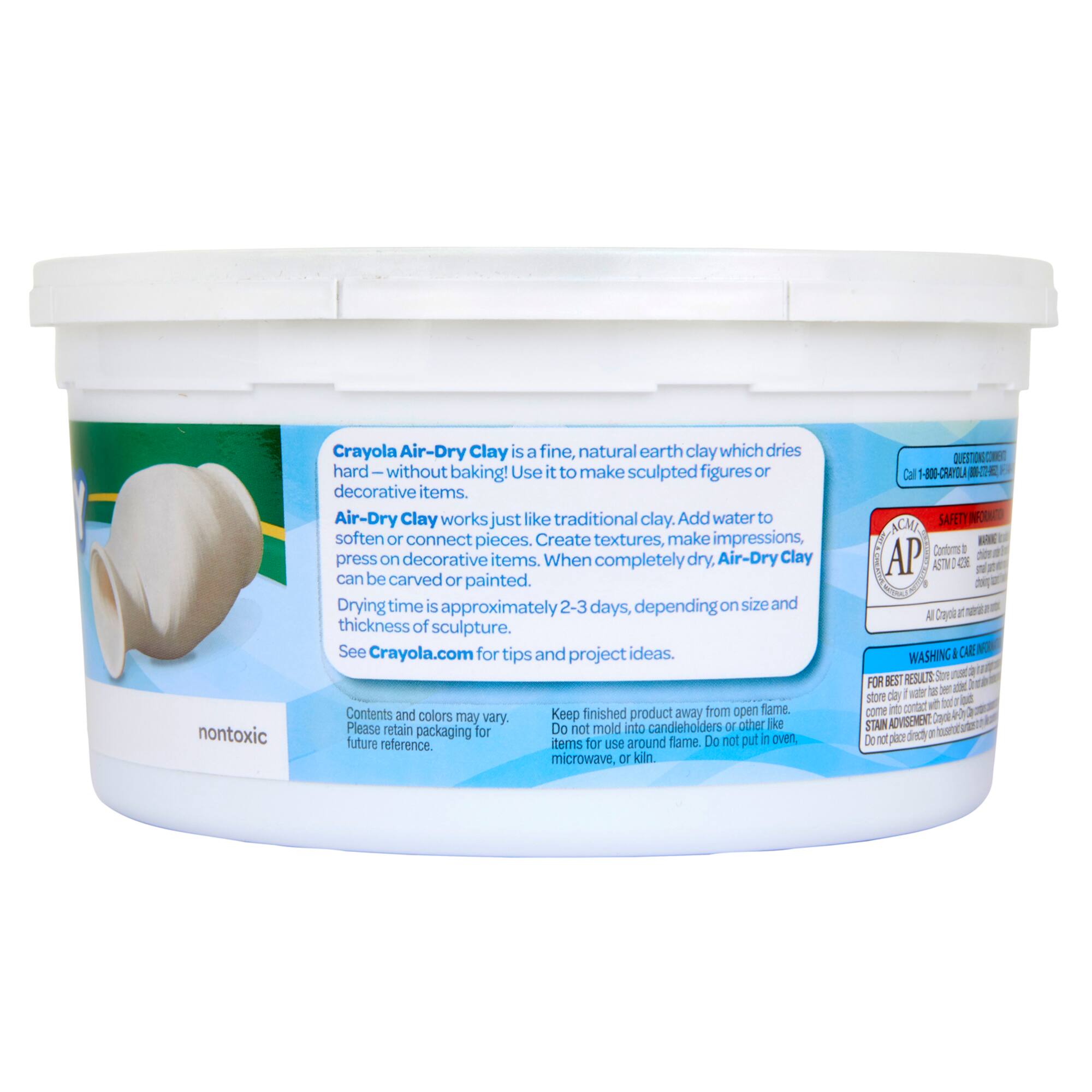 Crayola® Resealable Bucket White Air-Dry Clay, 4ct.